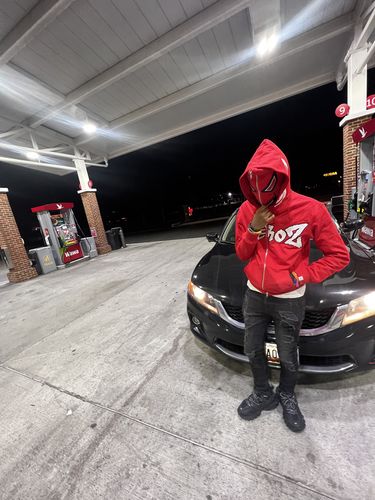 Customer photo review of Heroz Double Hood Full Zip - Red