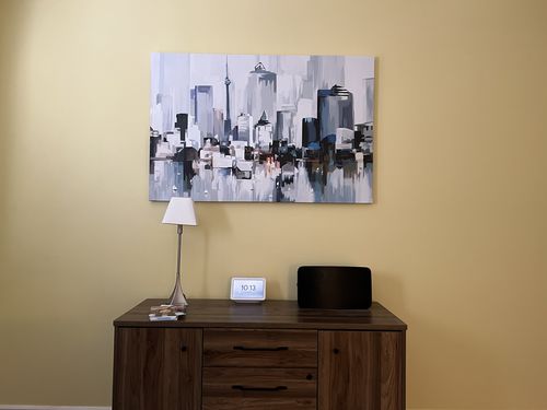 Customer photo review of 'Abstract Toronto' Framed Canvas
