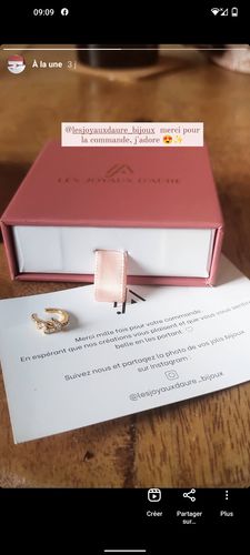 Customer photo review of Earcuff Juliette Or Jaune