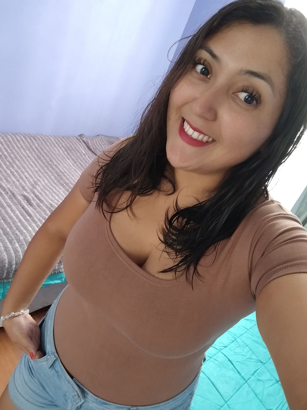 Customer photo review of Body Kelly Escote Cuadrado Manga Corta