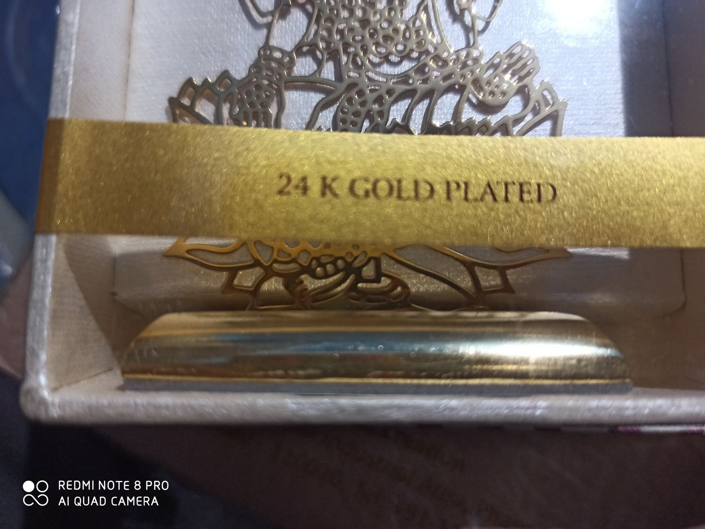 Customer photo review of Car Dashboard Stand Goldplated - Goddess Mahalaxmi