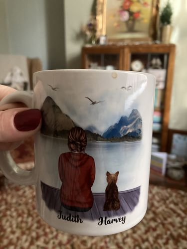 Customer photo review of Man & Dogs - Best Friends Personalised Mug