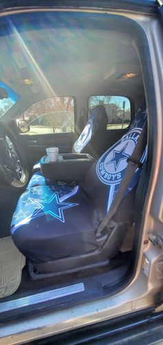 Customer photo review of Dallas Cowboys Car Seat Covers Custom Car Accessories For Fans