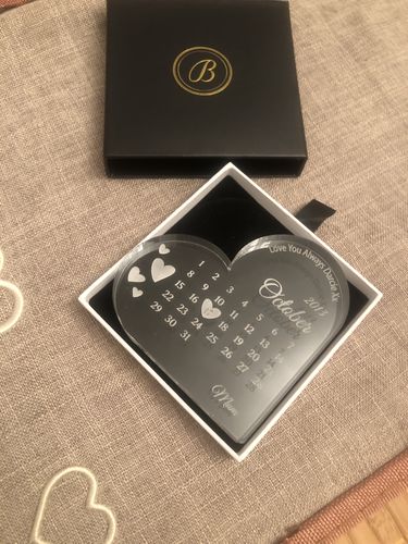 Customer photo review of Best Day Ever - Acrylic Glass Heart