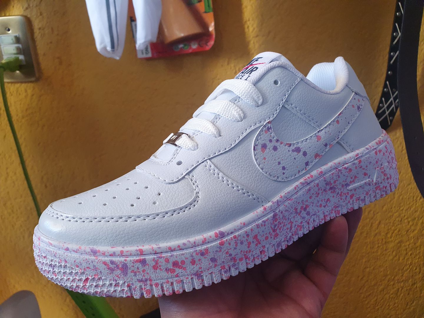 Customer photo review of Tenis 270 Plus Charpeado Coral Lila