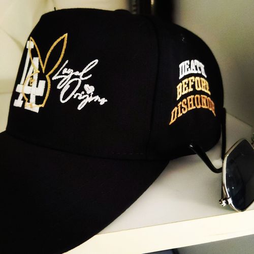 Customer photo review of LA 'Cream' Bunny Premium Strapback in Black
