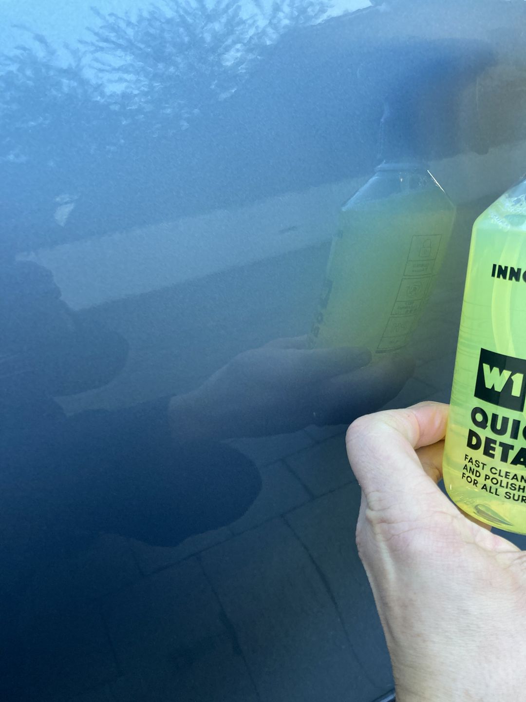 Customer photo review of INNOVACAR W1 QUICK DETAILER: A Fast-Acting Car Cleaner, Polish, and Protector