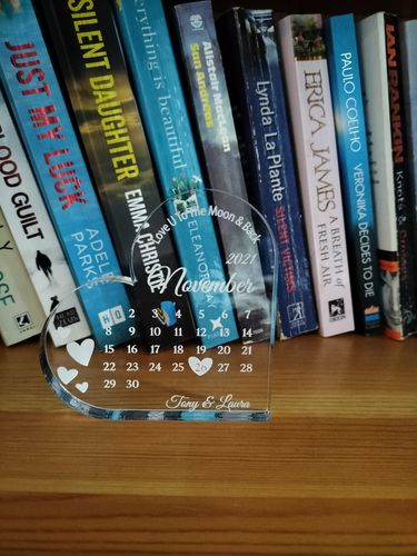 Customer photo review of Best Day Ever - Acrylic Glass Heart