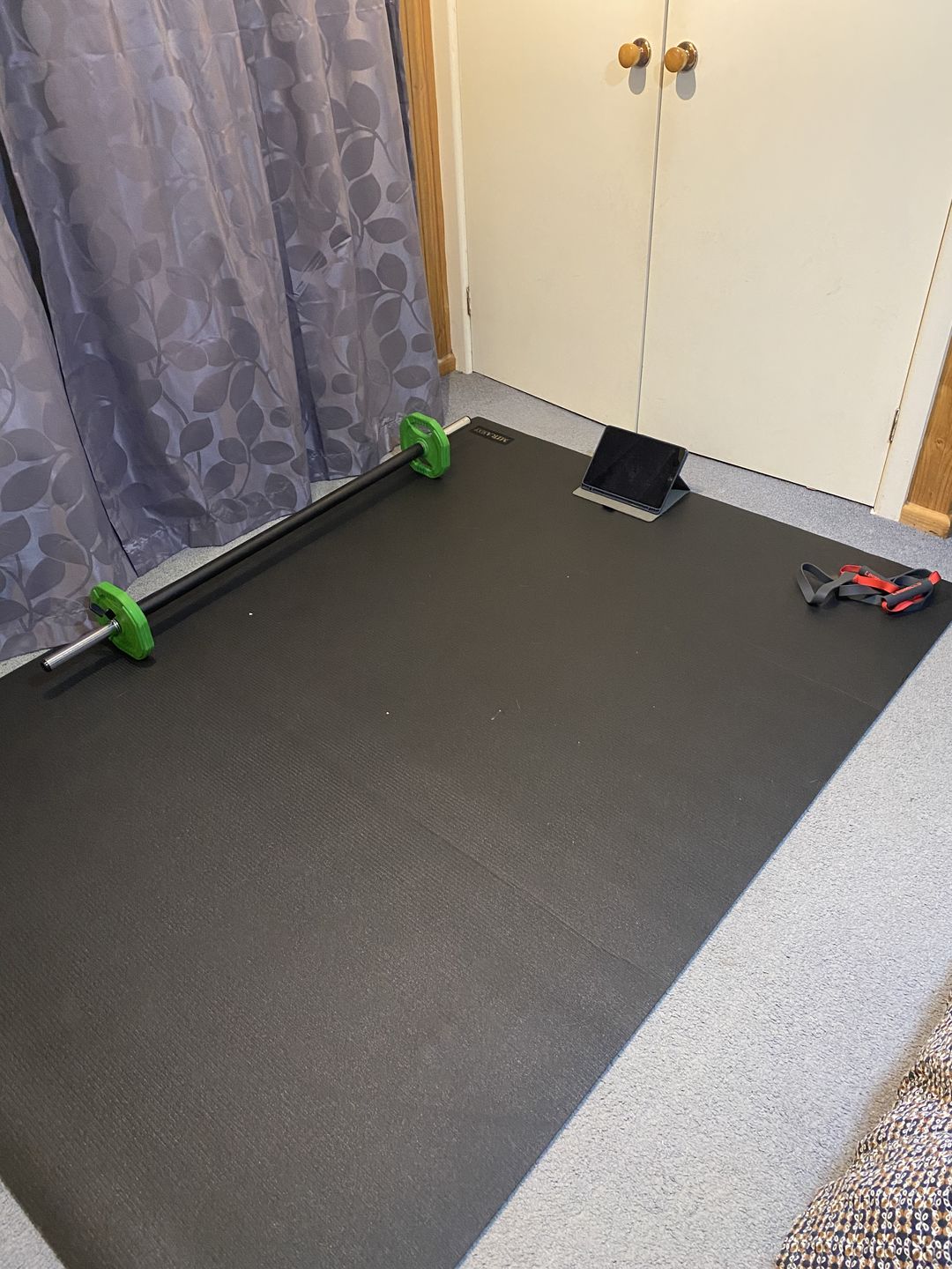 Customer photo review of Miramat® Mega - 214cm x 153cm - Very Large Exercise Mat - In Stock