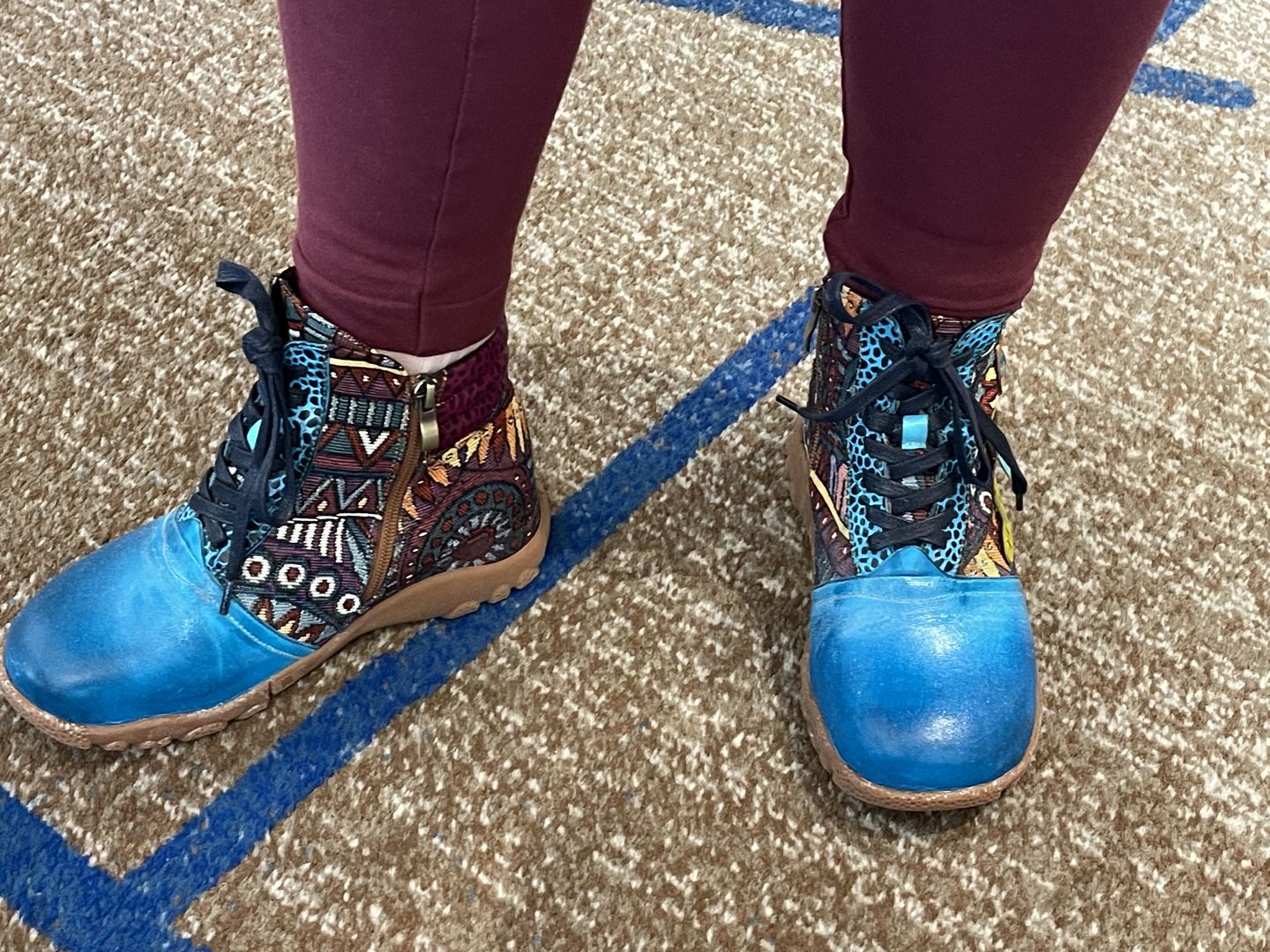 Customer photo review of Leather Handmade Comfortable Walking Boots