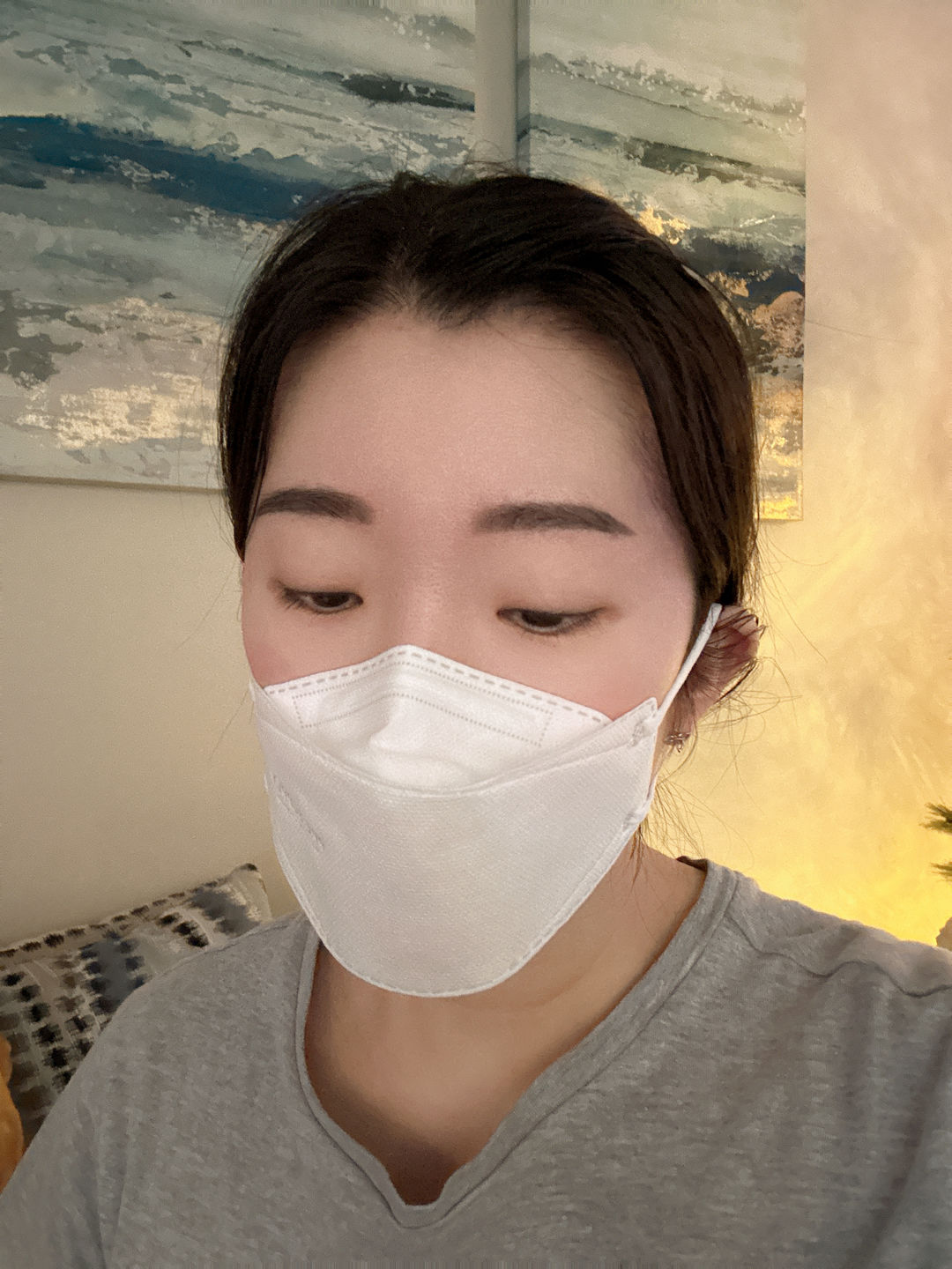 Customer photo review of N95 Respirator Face Mask Made in Canada (Small)
