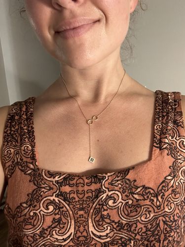 Customer photo review of Infinity Necklace