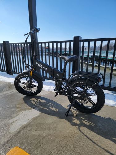 Customer photo review of I7 Pro Folding Full Suspension Electric Bike
