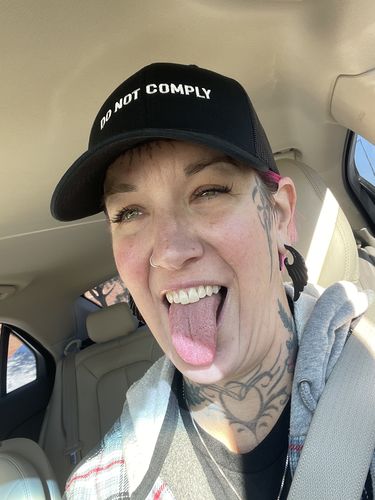 Customer photo review of Do Not Comply Hat