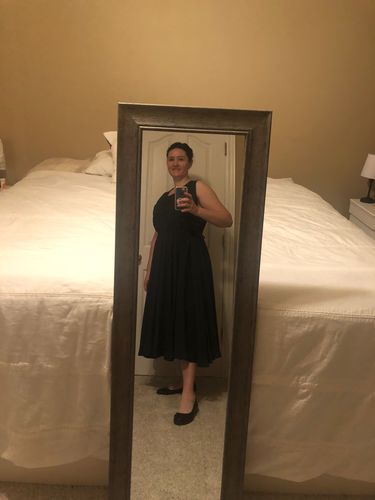 Thais D. review of Sleeveless Linen Dress C152 image 1 out of 1