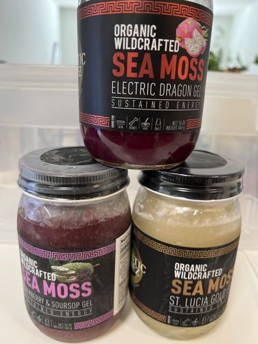 Customer photo review of The Wellness Trio Sea Moss Gel Combo
