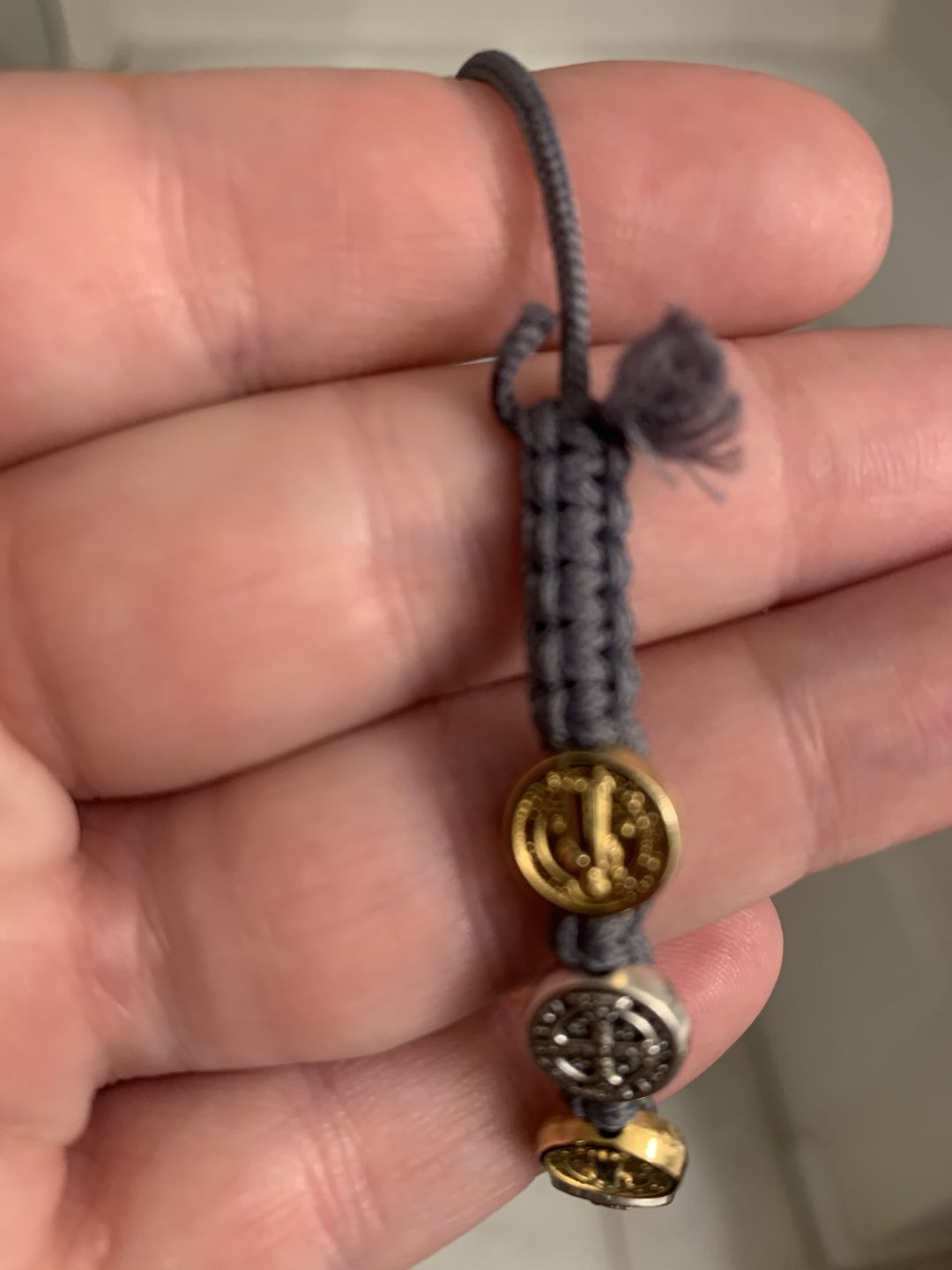 Customer photo review of Benedictine Blessing Bracelet - Mixed Medals
