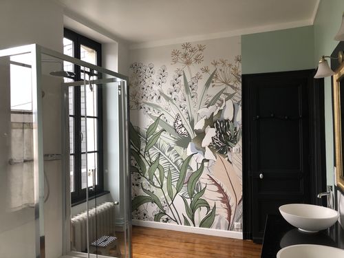 Customer photo review of Papier peint panoramique tropical botanic