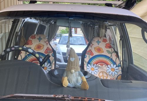 Customer photo review of Peace And Love II Premium Car Seat Covers (Set of 2)