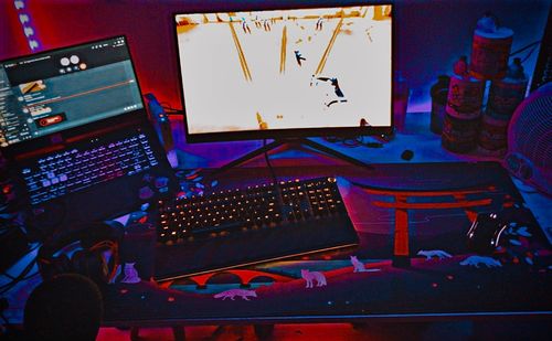 Customer photo review of Kitsune Land Deskmat