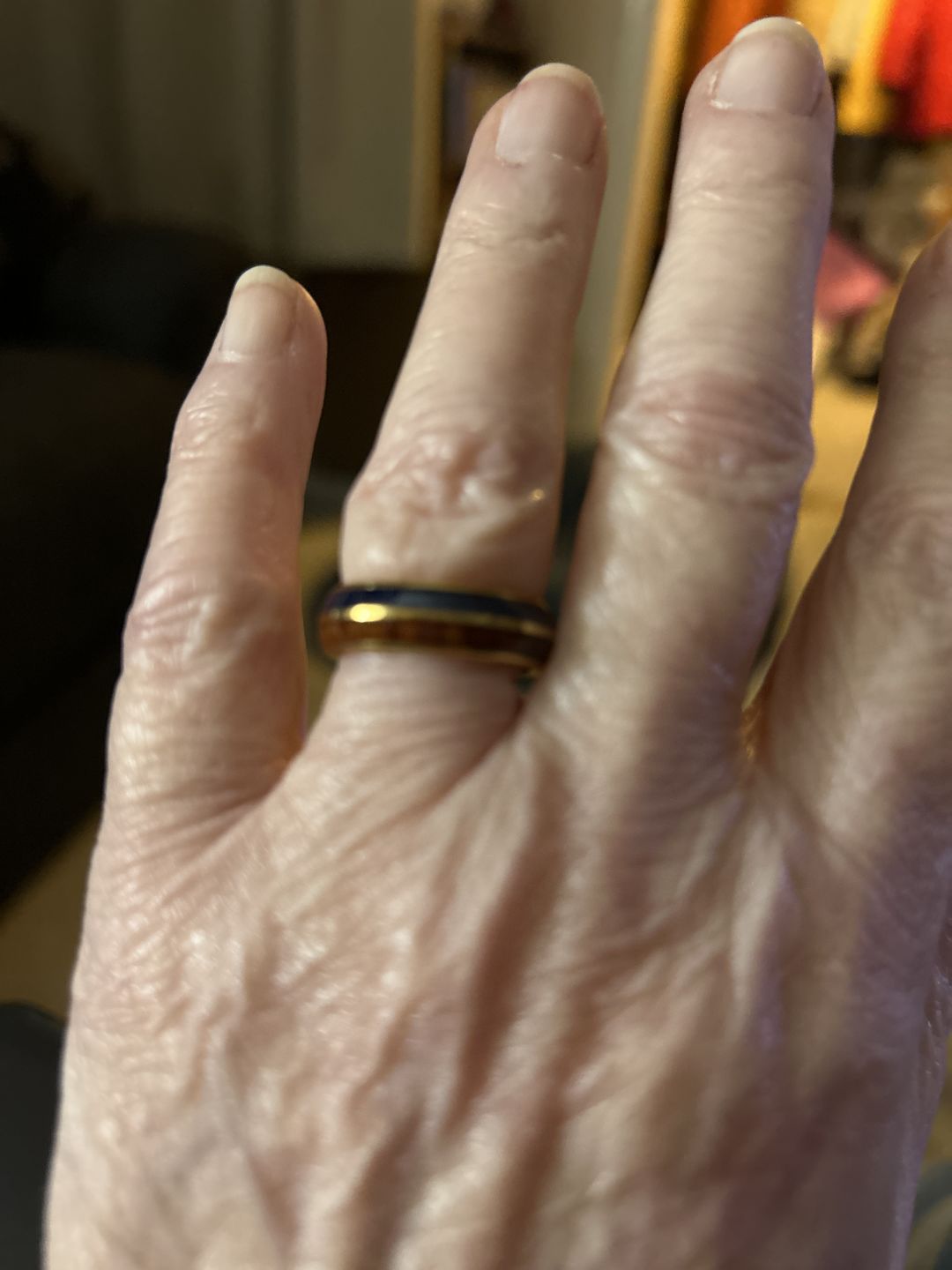 Customer photo review of The Golden Blue Wonder Ring Set