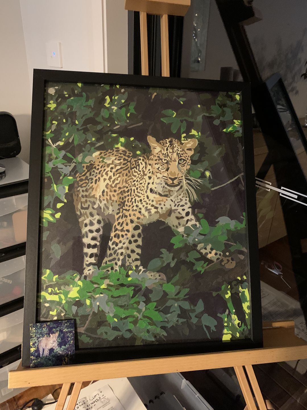 Customer photo review of Personalized Paint By Number Kits - Upload Any Photo