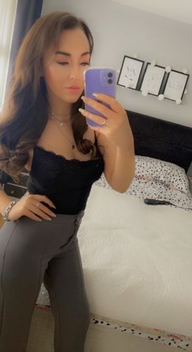 Customer photo review of Invisible Wire Human Hair Extension - Dark Caramel Balayage