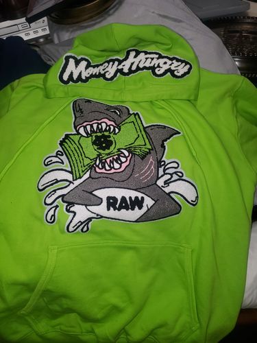 Customer photo review of Money Hungry Chenille Hoodie