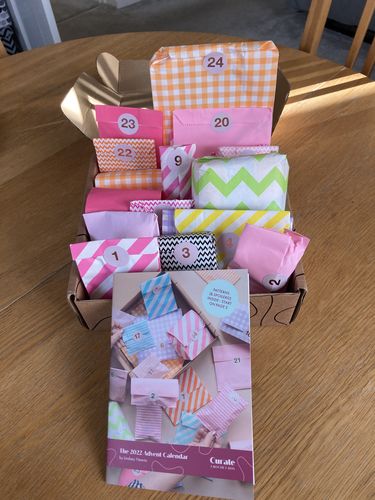 Customer photo review of The Curate Crochet Box Advent 2022