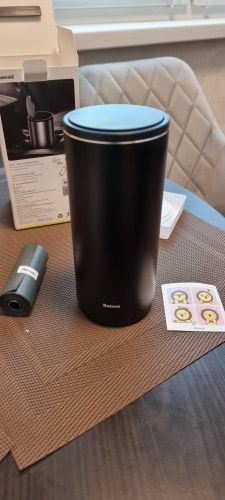 Customer photo review of Alloy Car Trash Bin Rubbish Holder Wrapper Garbage Can Office Ashtray Cup