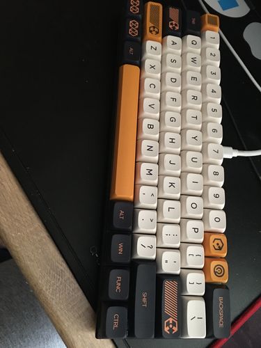 Customer photo review of XDA Virtual War Series Keycap PBT Dye-sub Keycap Kit with 141 Keys suits MX Mechanical Keyboard