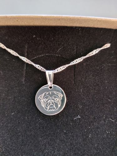 Customer photo review of Custom Big Love Necklace