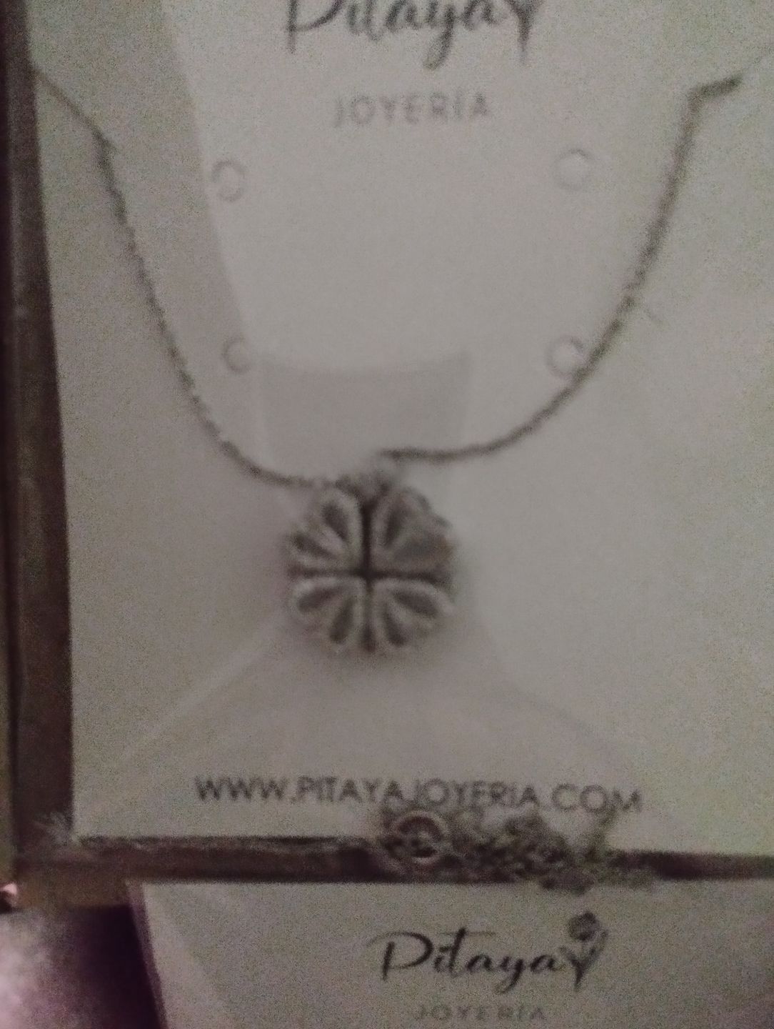 Customer photo review of Collar Trébol de Corazones con Imán