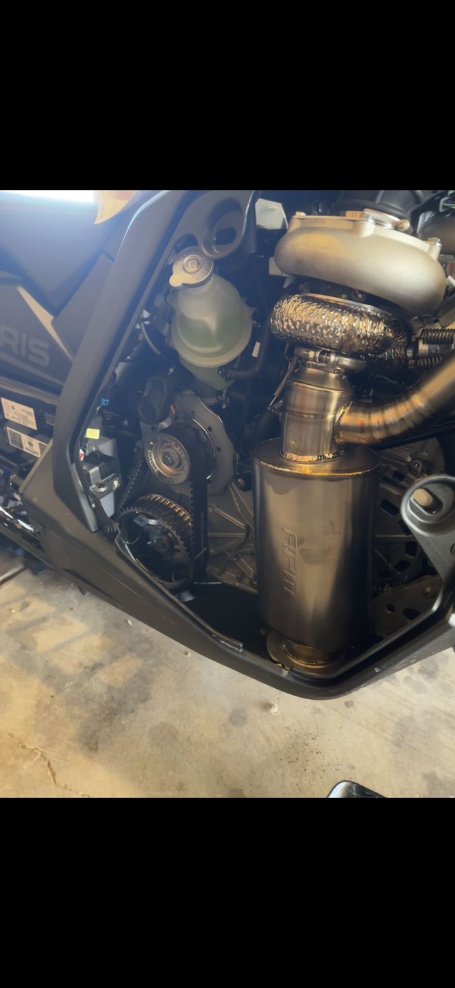 Customer photo review of 2022-2023 Polaris Patriot Boost 850 Turbo / VR1 TITANIUM Lightweight Sport Muffler