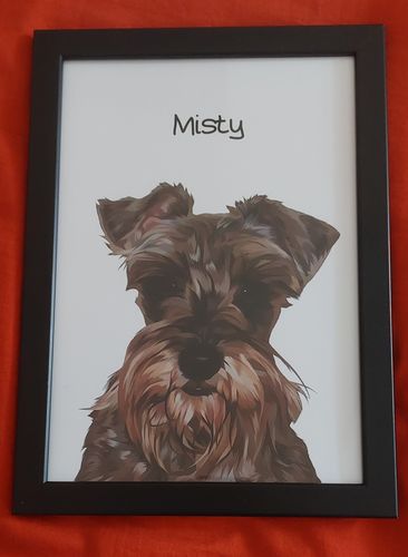 Customer photo review of Πορτραίτο Κατοικίδιου - Πόστερ με κάδρο