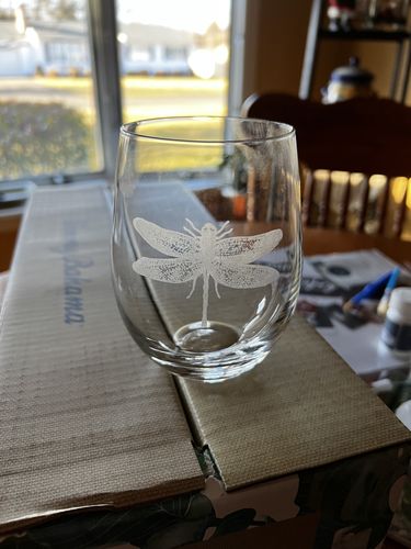 Customer photo review of Dragonflies - Mesh Stencil - 12x18