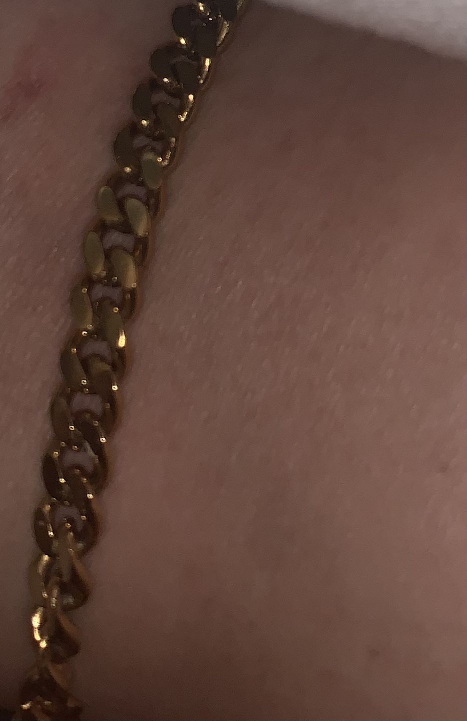 Customer photo review of Cuba Fußkette | 18K vergoldet