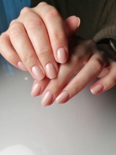 Customer photo review of Fiber base gel Didier Lab Milky Pink 10ml