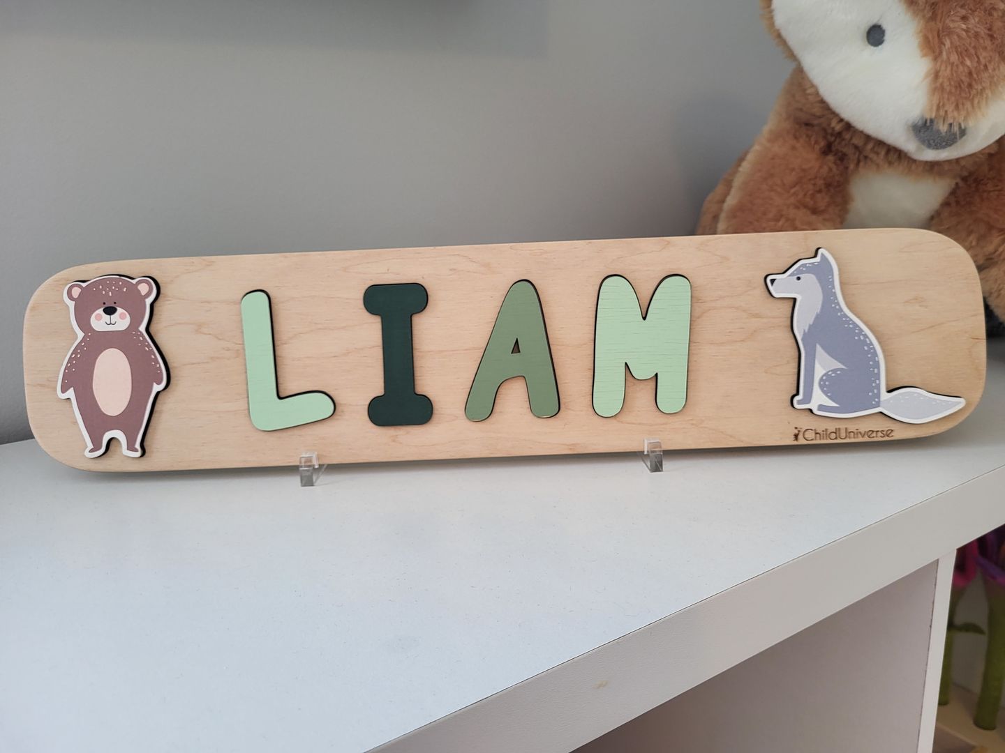 Customer photo review of Woodland Name Puzzle