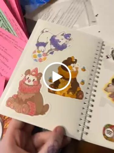 Customer video review of Gas Mask Girls Medium Sticker Book