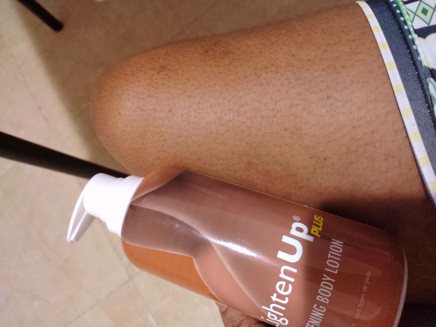 Customer photo review of Omic LightenUp PLUS Lightening Body Lotion - 400ml
