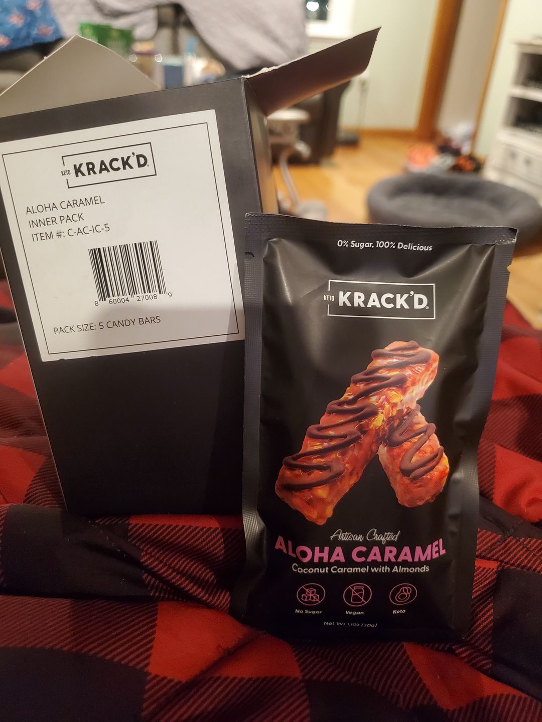Customer photo review of Dark Chocolate Aloha Caramel
