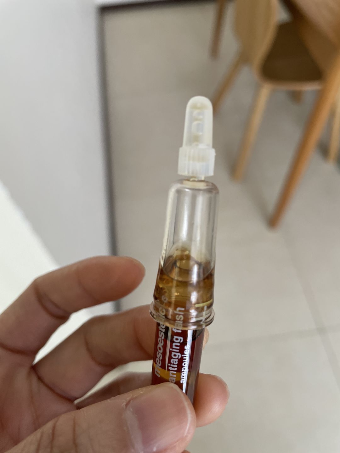 Customer photo review of mesoestetic anti aging flash ampoules (2mL x 10)
