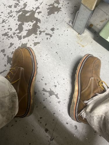 Customer photo review of 6 Inch Moc Steel Toe Boot