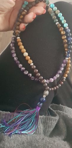 Customer photo review of 108 PERLEN SPIRITUELLE ERLEUCHTUNGS MALA-HALSKETTE