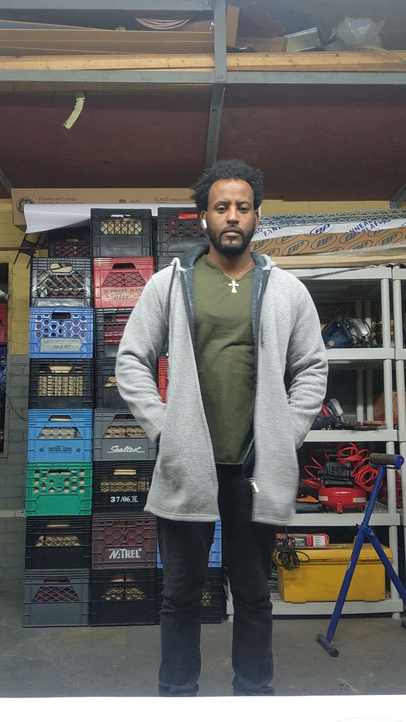Customer photo review of Long Line Hooded Sweater