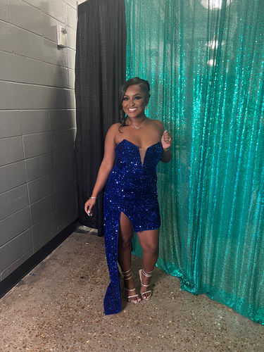 Customer photo review of Serenity Sequin Dress