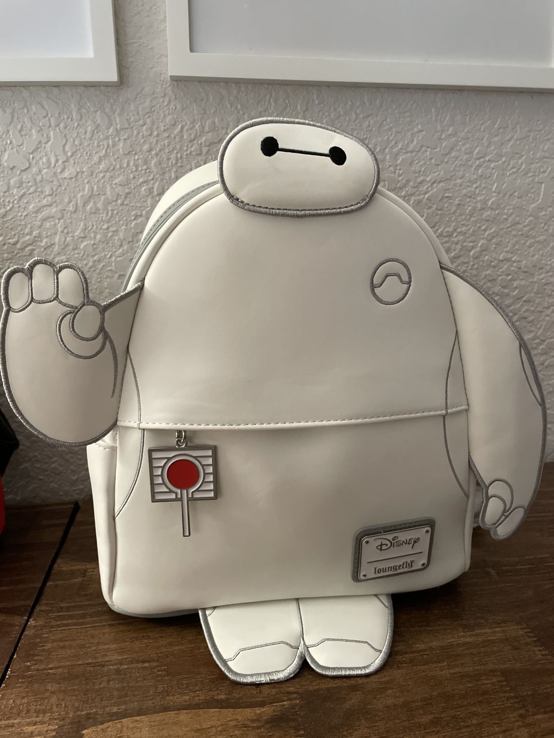 Customer photo review of 707 Street Exclusive - Loungefly Disney Glow in the Dark Talking Baymax Mini Backpack