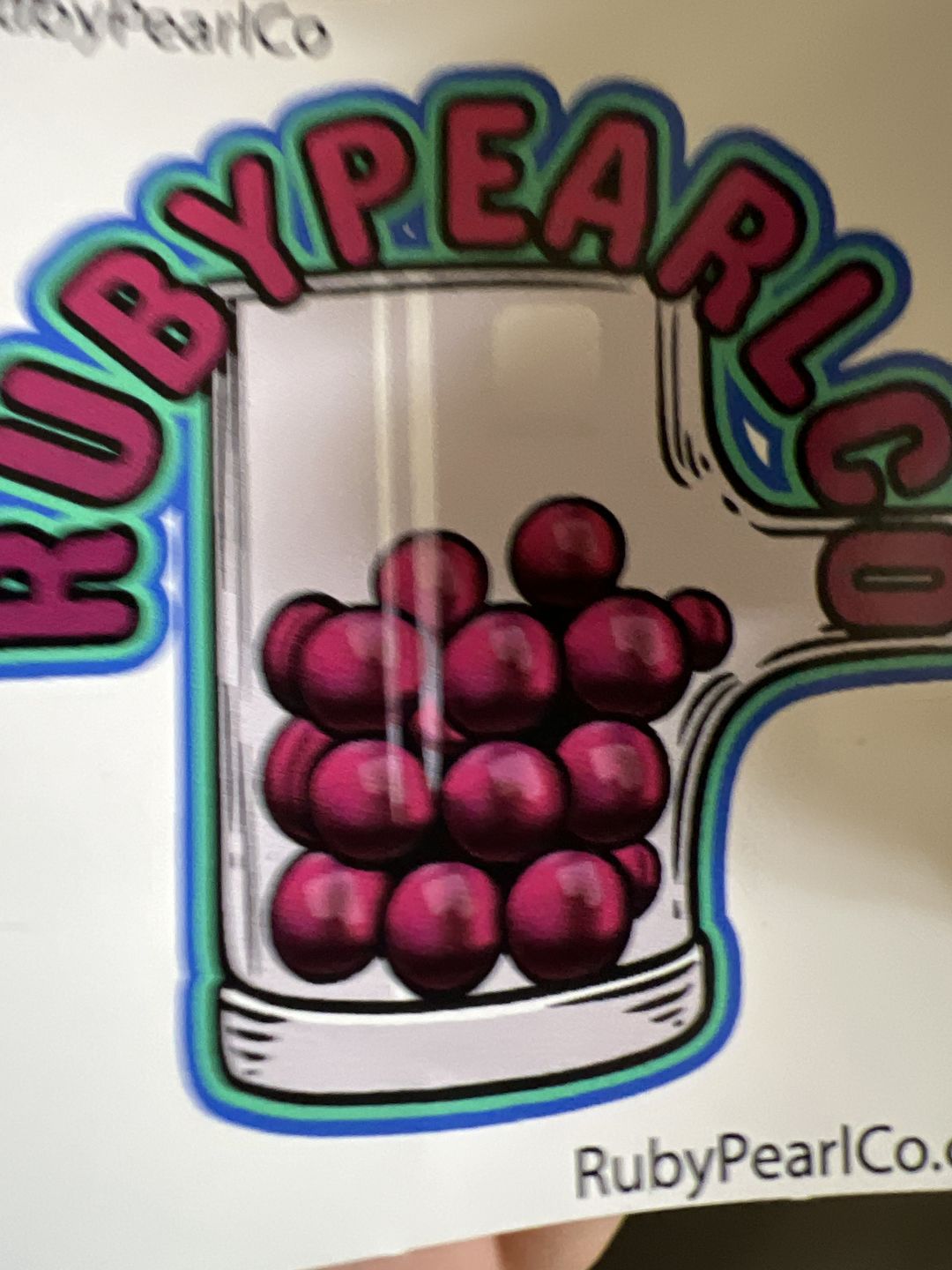Customer photo review of 3mm Ruby Terp Pearls