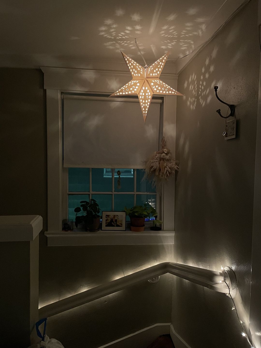 Customer photo review of 24" Solid White Stars Cut-Out Paper Star Lantern, Chinese Hanging Wedding & Party Decoration
